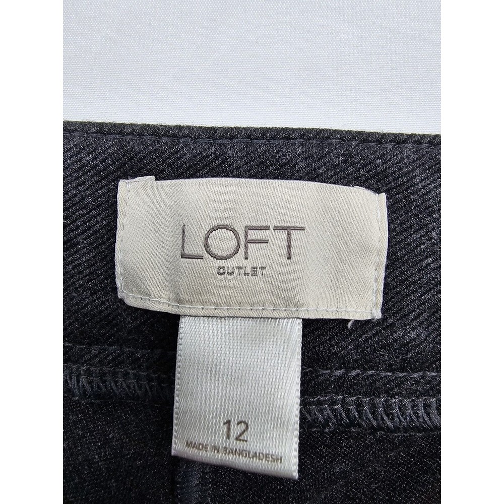 Loft Outlet Womens Tapered Leggins Dress Pants Size 12 Stretch Skinny Ankle Leg - Picture 4 of 11